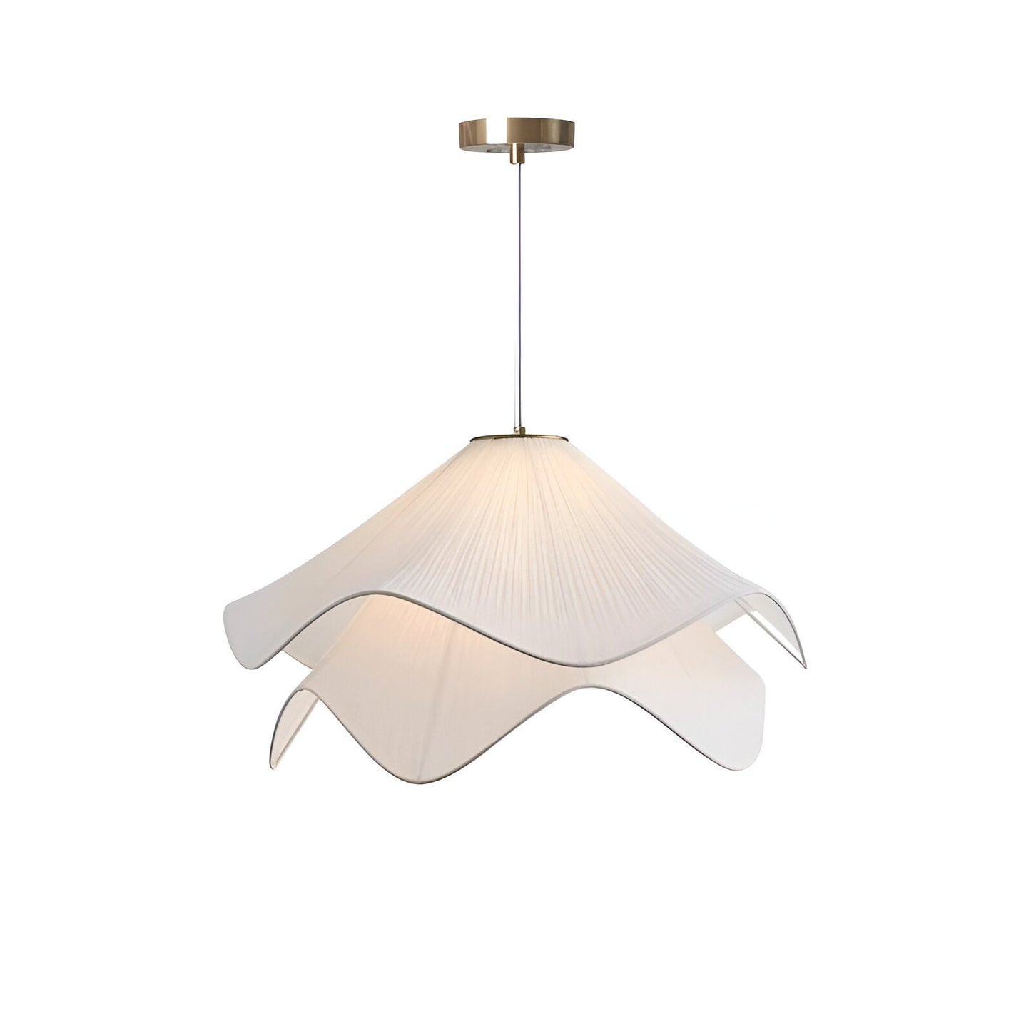 Sora | Japandi Fabric Pendant Light, Dimmable
