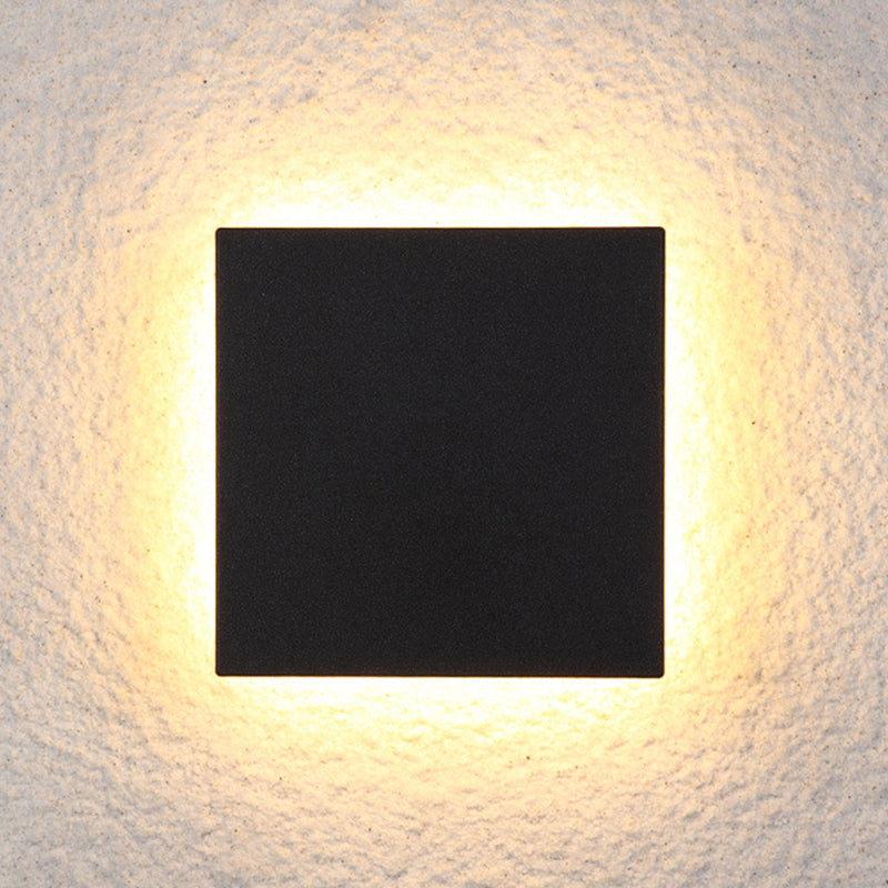 Kira | Outdoor LED Wall Lamp, Black/White, Round/Square
