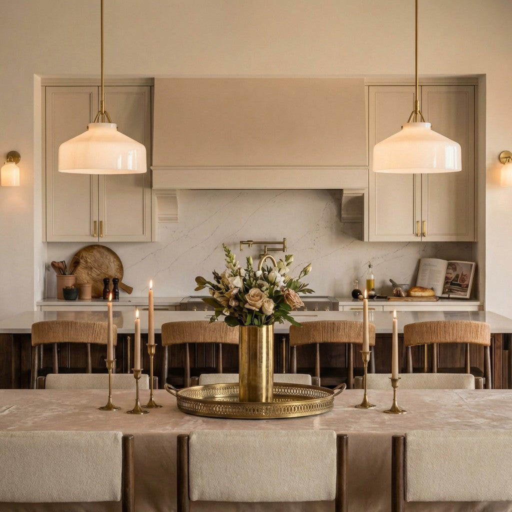 Roan | Hanging Bowl Shade Kitchen Dining Room Pendant Light