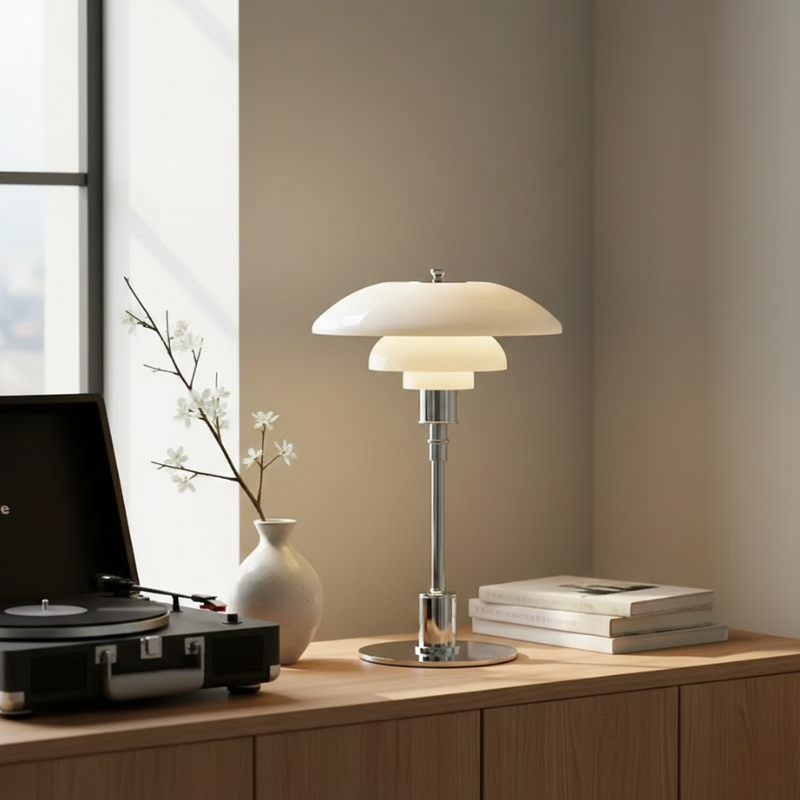 Orluna | Copper Base Art Deco Modern Desk Lamp for Office Lighting