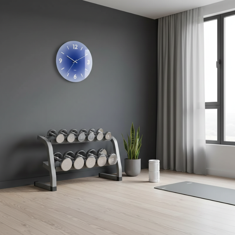 Lucienne | Sleek Contemporary Transparent Glass Wall Clock