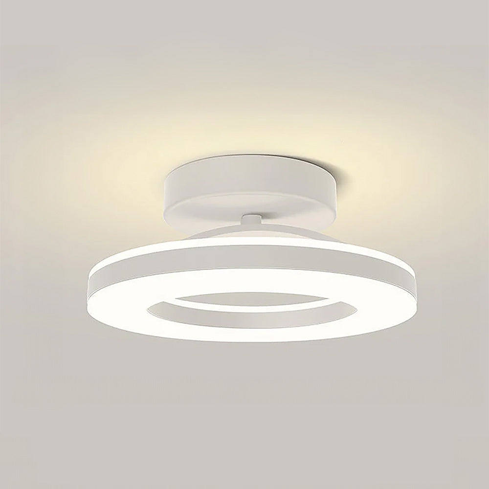 Lyra | Ceiling Light Gold Iron LED Flush Mount for Hallway and Entryway