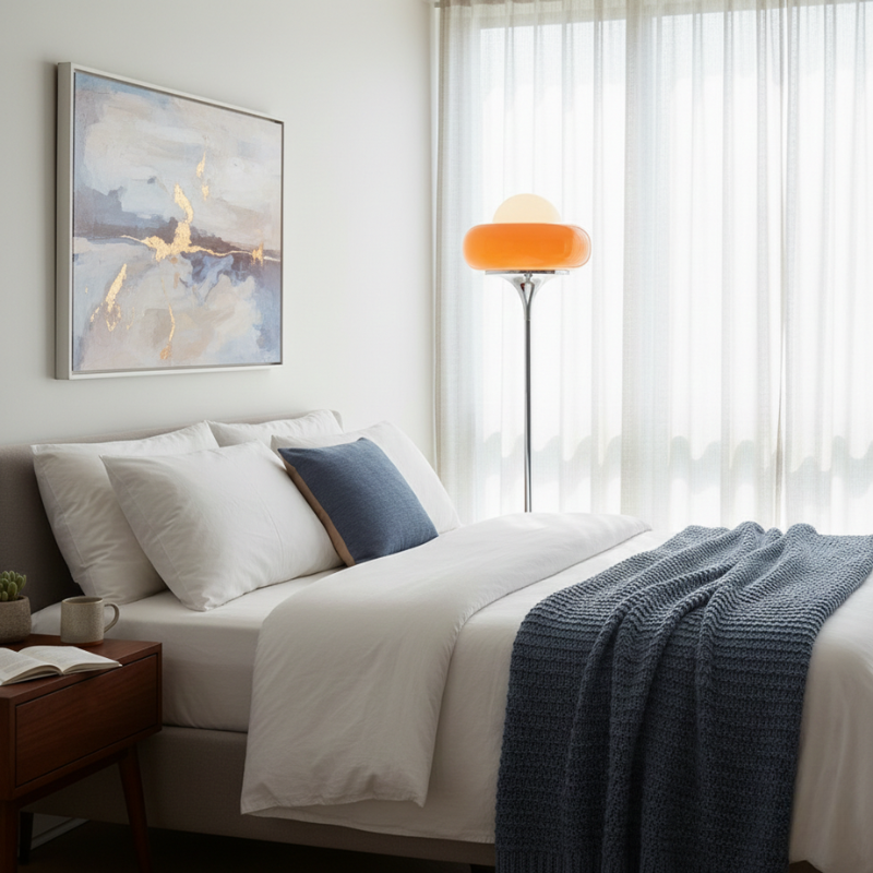 Ardena | LED Chrome Metal Touch Control Floor Lamp for Home Lighting