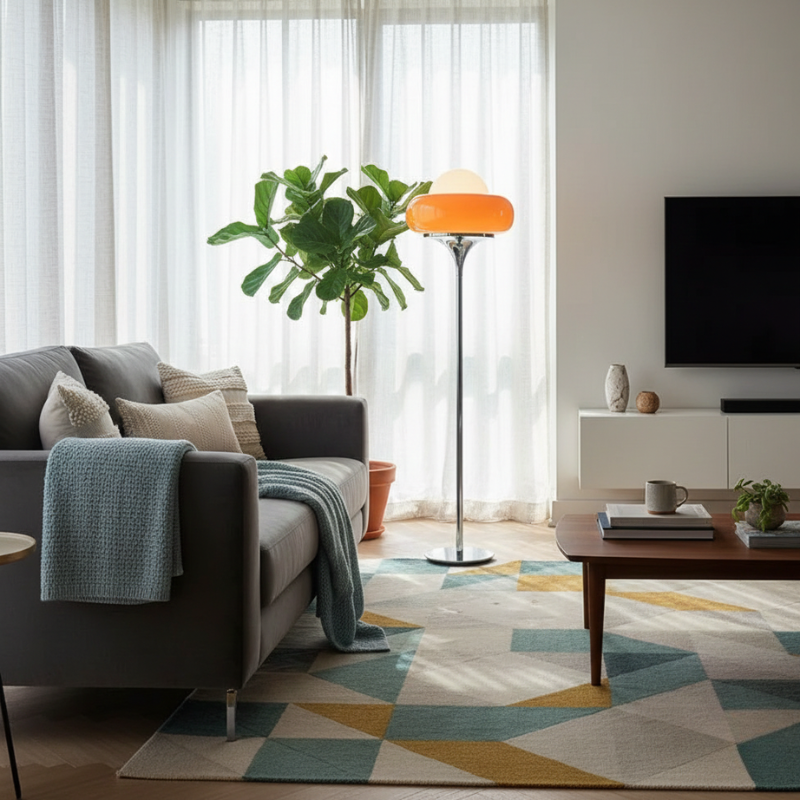 Ardena | LED Chrome Metal Touch Control Floor Lamp for Home Lighting