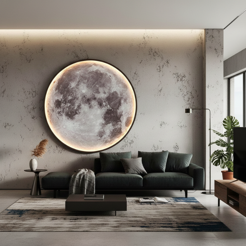 Kellan | Moon Inspired LED Nightlight with Remote Control Dimmable Wall Light