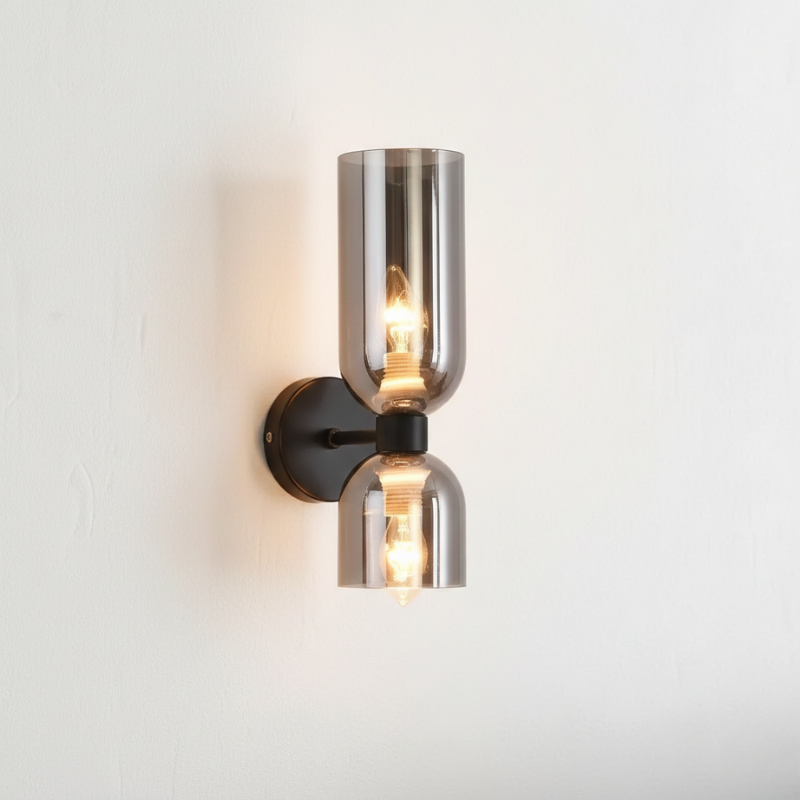 Velora | Double Wall Light LED Glass Sconce Indoor Lighting