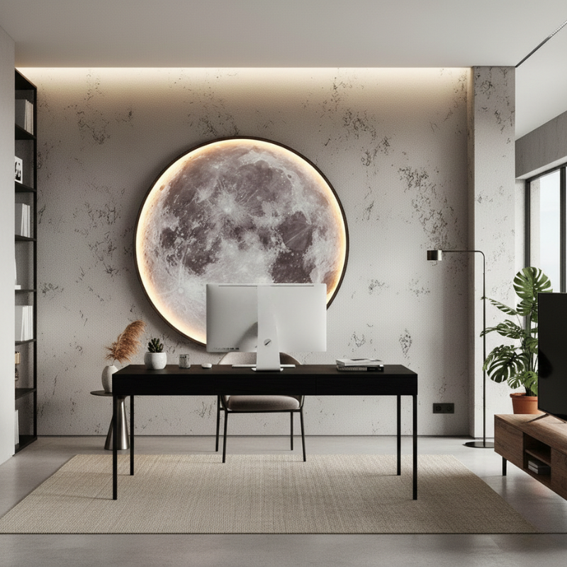 Kellan | Moon Inspired LED Nightlight with Remote Control Dimmable Wall Light