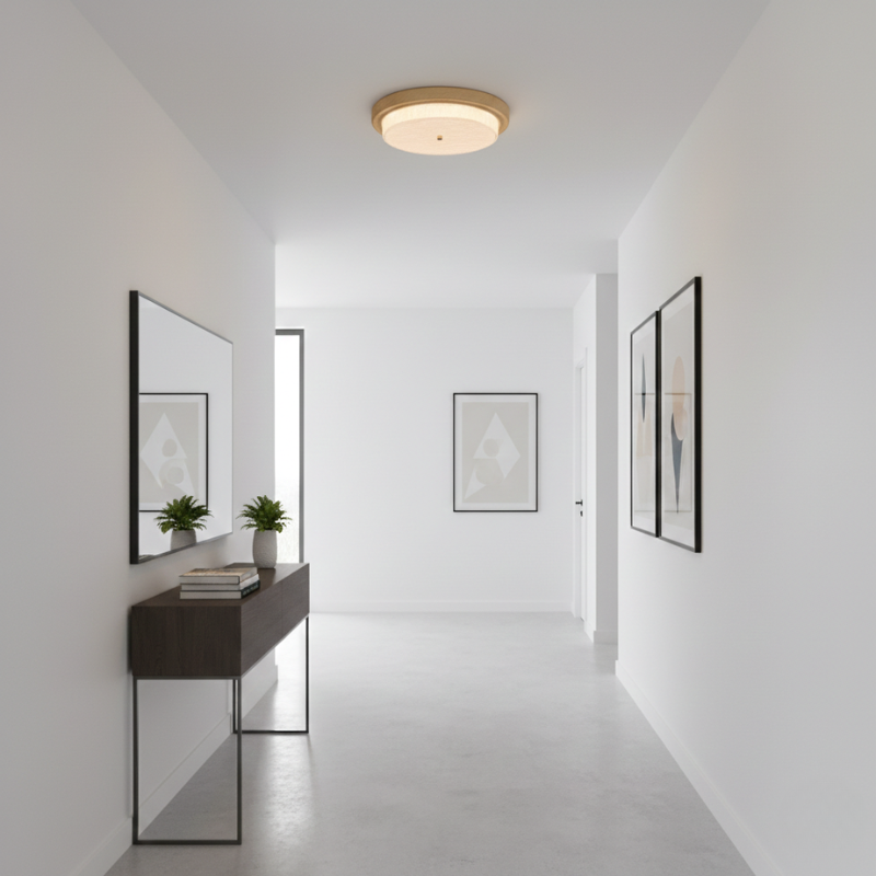 Oakwyn | Round Glass LED Ceiling Light Fixture