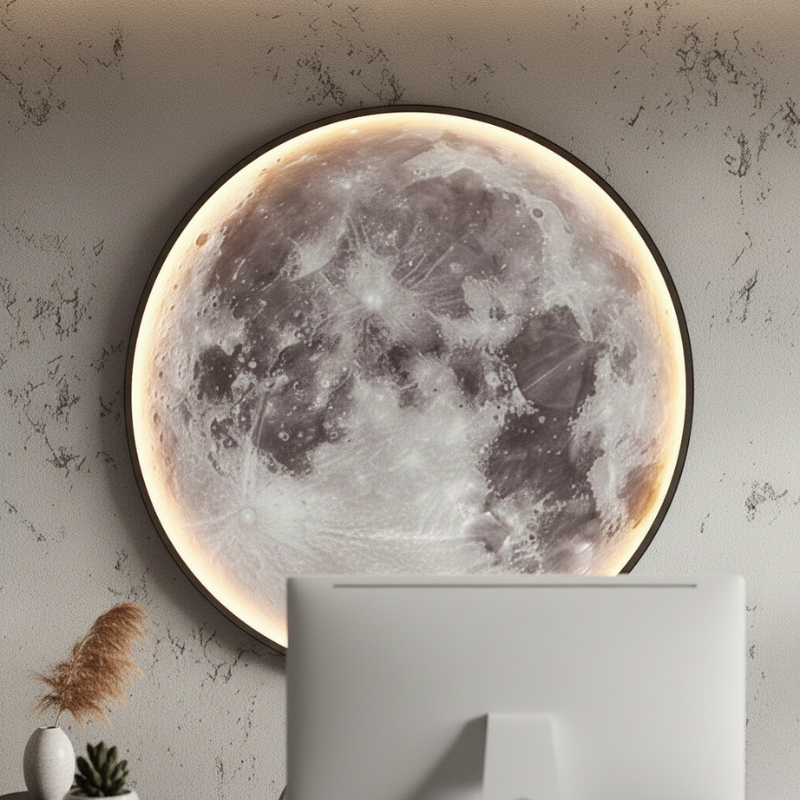 Kellan | Moon Inspired LED Nightlight with Remote Control Dimmable Wall Light