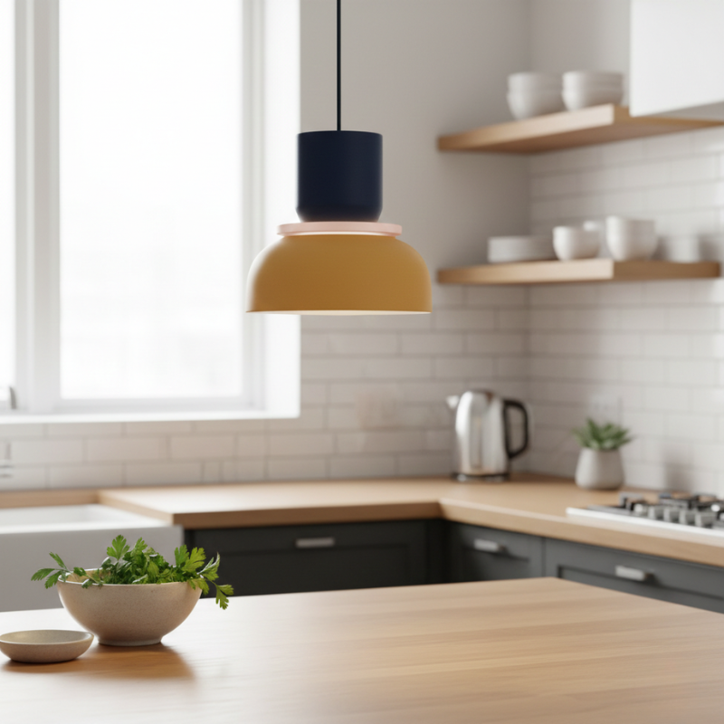 Torin | Colorful Scandinavian Nordic Acrylic Bowl Pendant Light