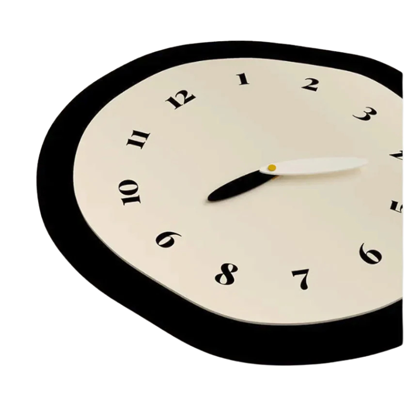 Corvane |  Clean-Lined Pendulum Wall Clock with Abstract Design