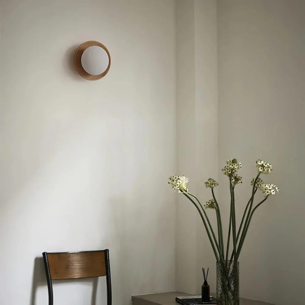 Elaar | Scandinavian Natural Wood LED Wall Light