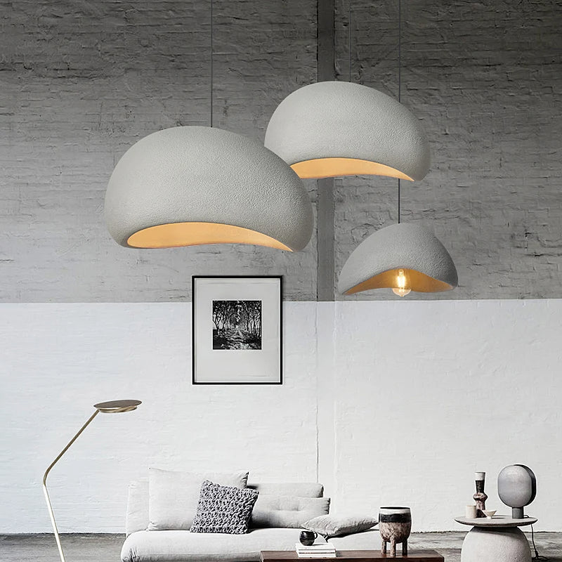 Wabi Sabi | Fiberglass Pendant Light - Lightweight