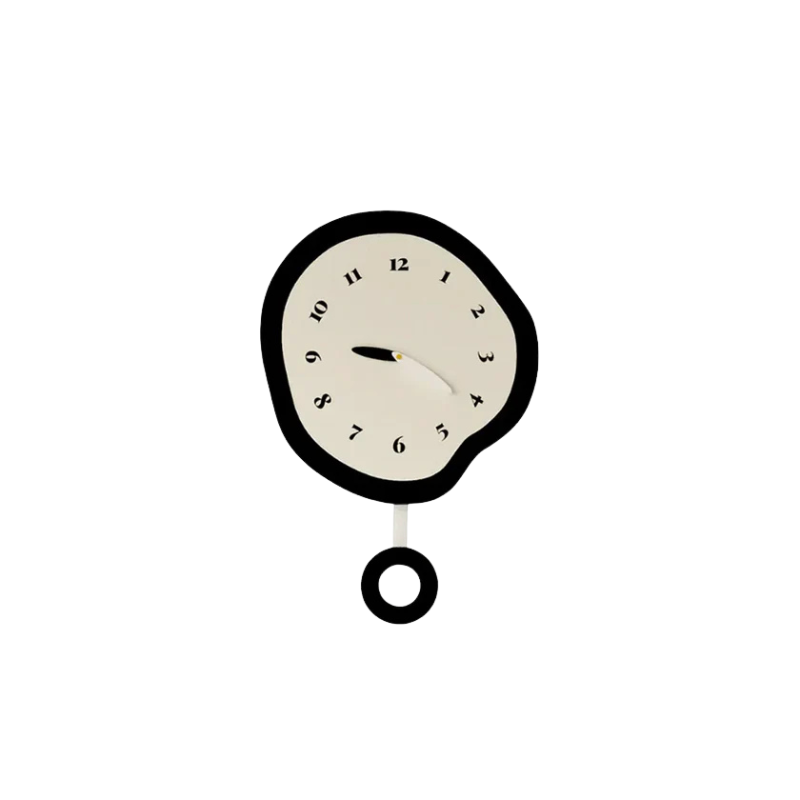 Corvane |  Clean-Lined Pendulum Wall Clock with Abstract Design