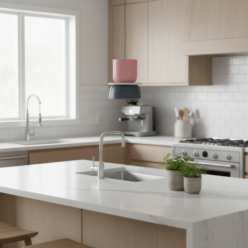 Torin | Colorful Scandinavian Nordic Acrylic Bowl Pendant Light