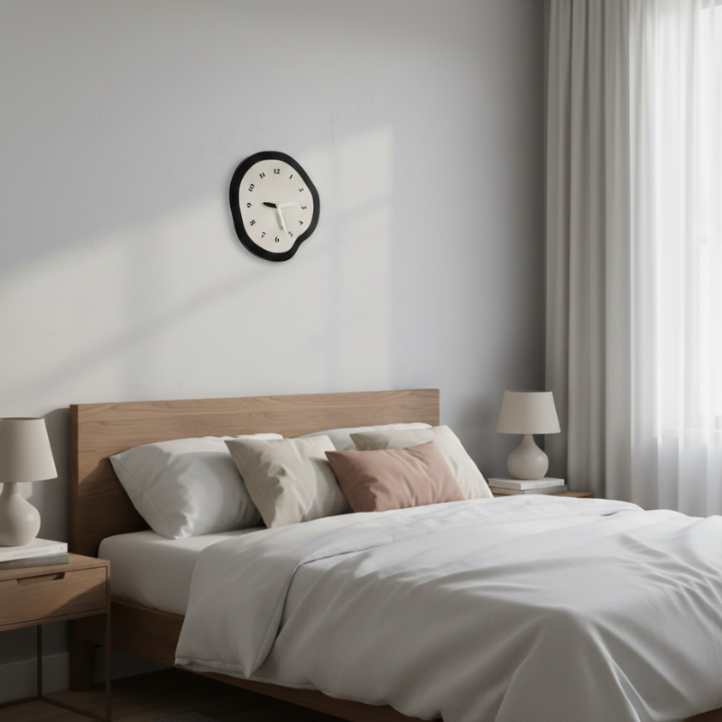Corvane |  Clean-Lined Pendulum Wall Clock with Abstract Design