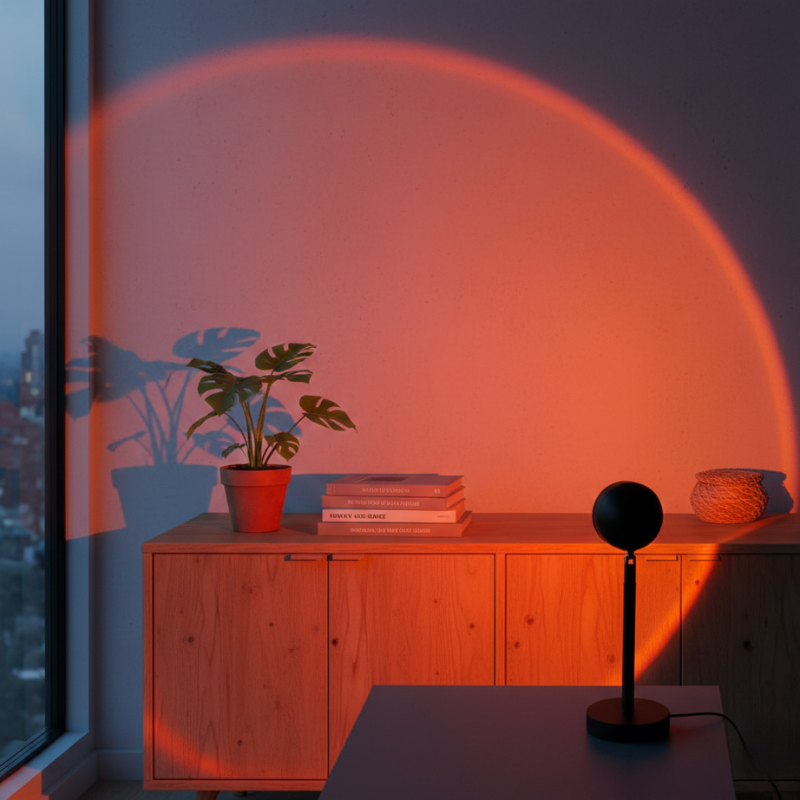 Avery | Sunset LED Projection Lamp 360° Rotate with 16 Color Modes