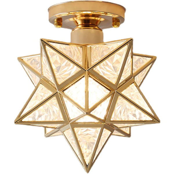 Astra | Star-Shaped Semi Flush Mount Ceiling Light