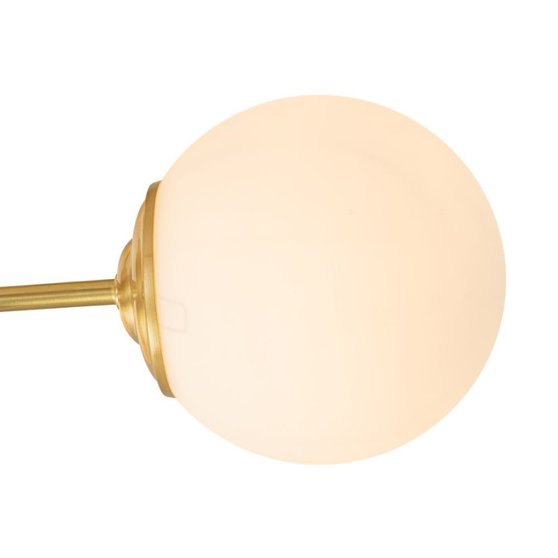 Kaida | Mid-Century 3-Glass Globe Semi-Flush Mount Light Ceiling Lamp