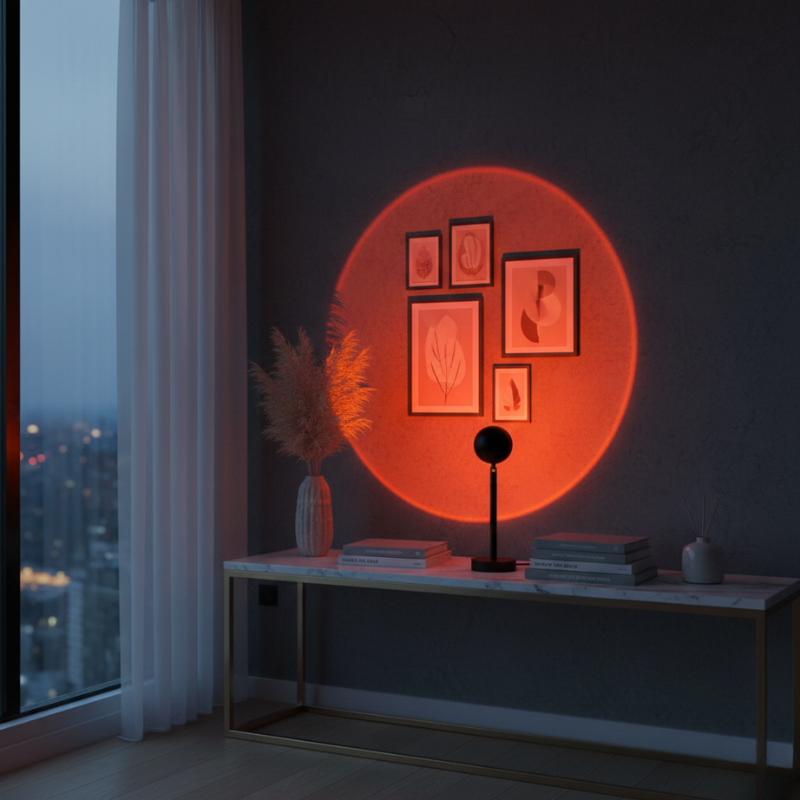 Avery | Sunset LED Projection Lamp 360° Rotate with 16 Color Modes