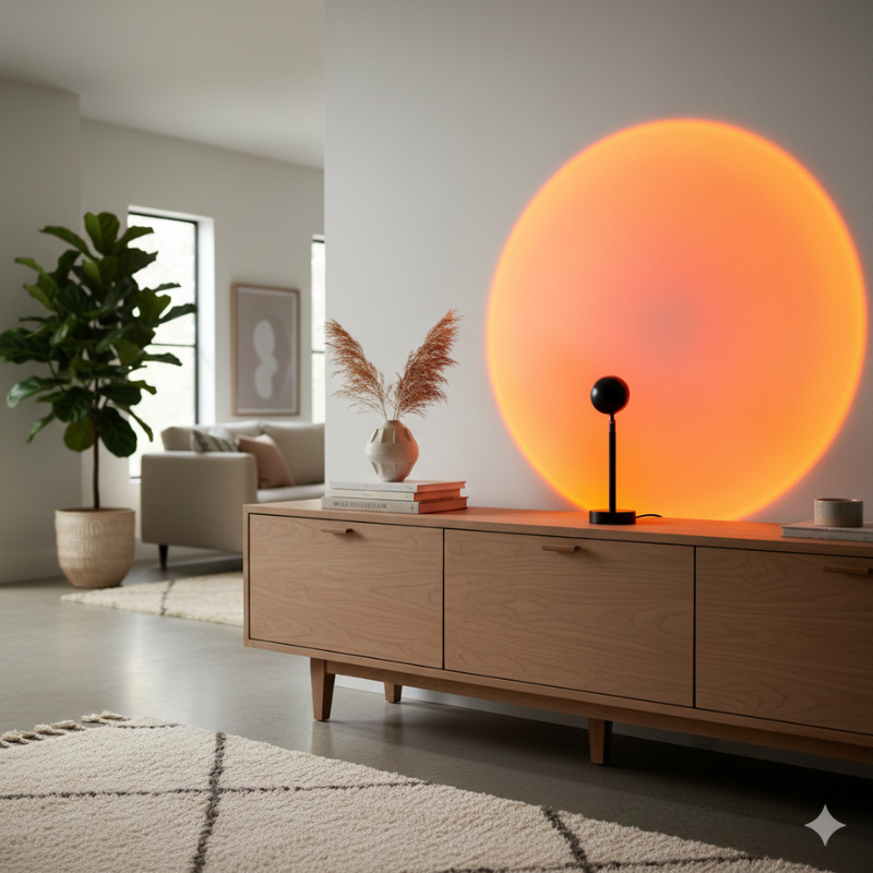 Avery | Sunset LED Projection Lamp 360° Rotate with 16 Color Modes