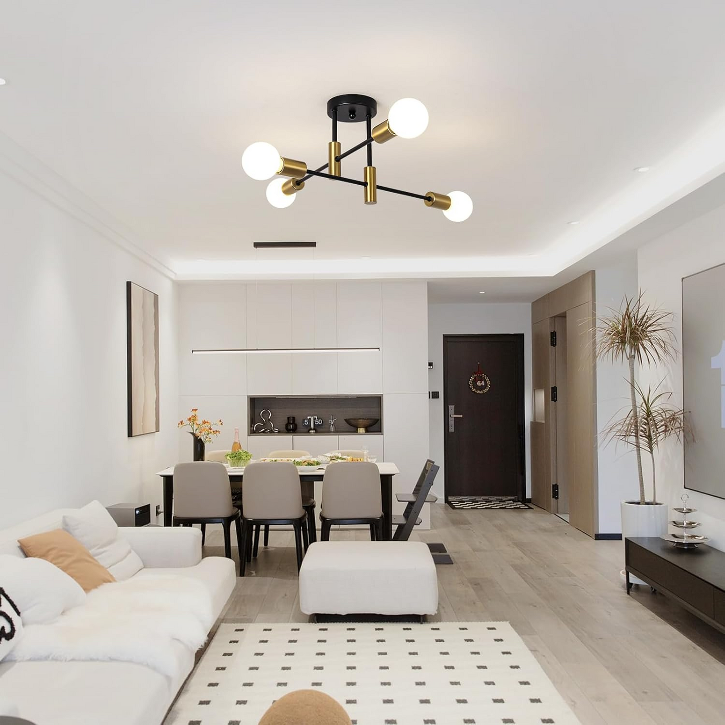Bennett | Ceiling Light Metal Multi Light Fixture for Living Room