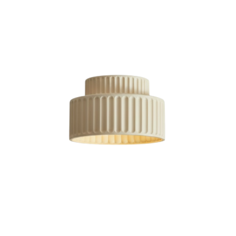Caelum | Semi Flush Cream Shade Lamp for Modern Classic Interiors