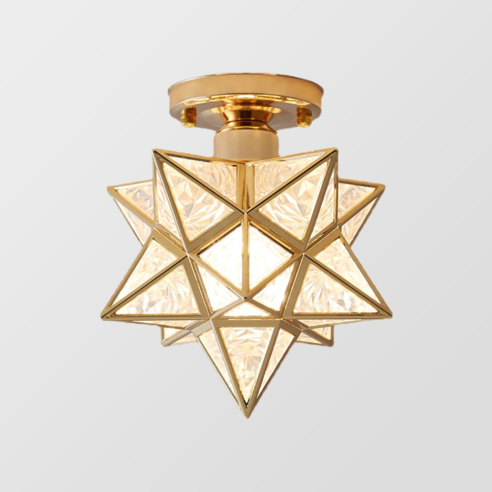 Astra | Star-Shaped Semi Flush Mount Ceiling Light