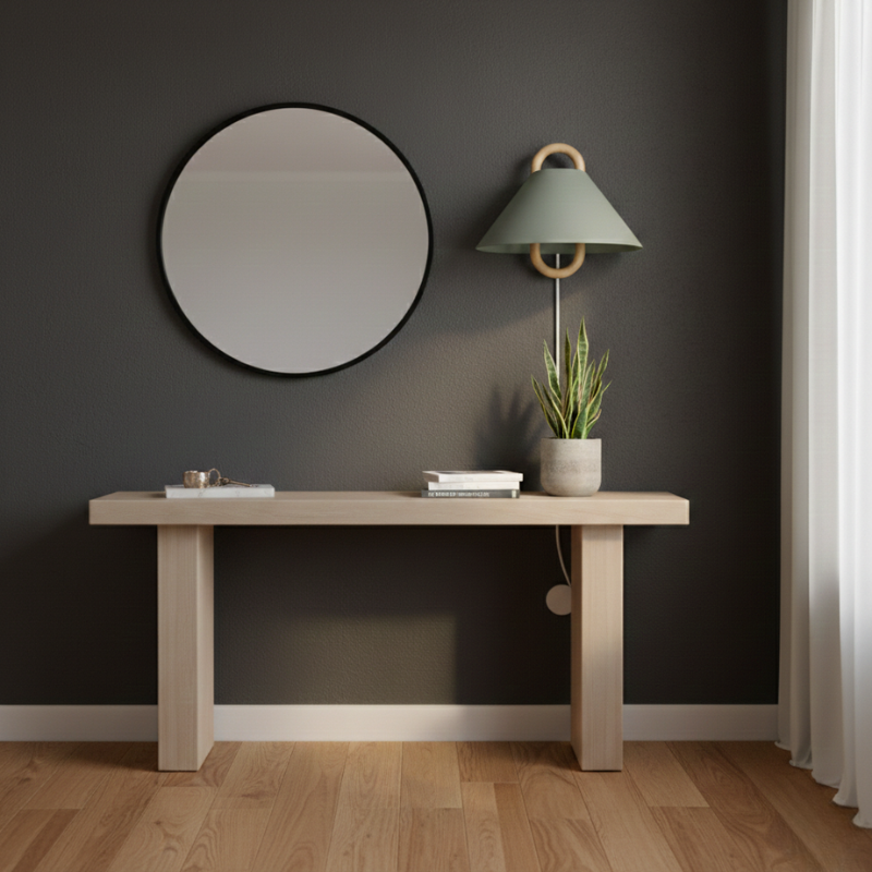 Sunniva | Semi-Circle 1-Light Wall Sconce for Bedroom