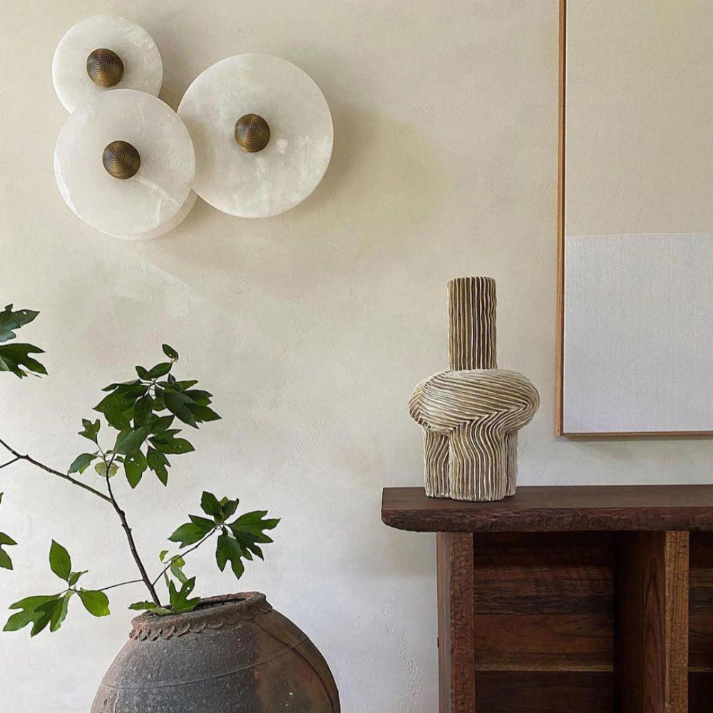 Elara | Soft Glow Alabaster Wall Lamp