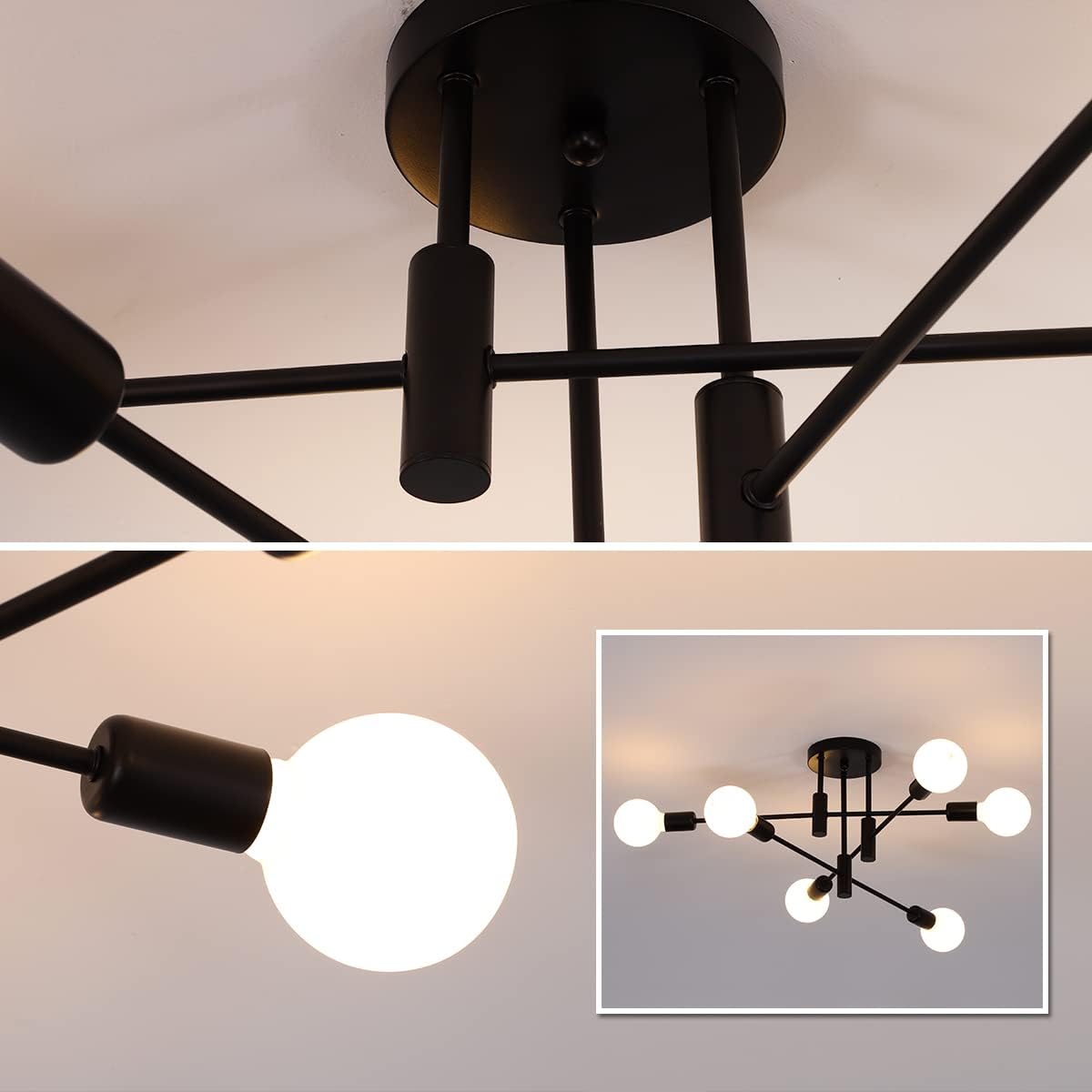 Bennett | Ceiling Light Metal Multi Light Fixture for Living Room