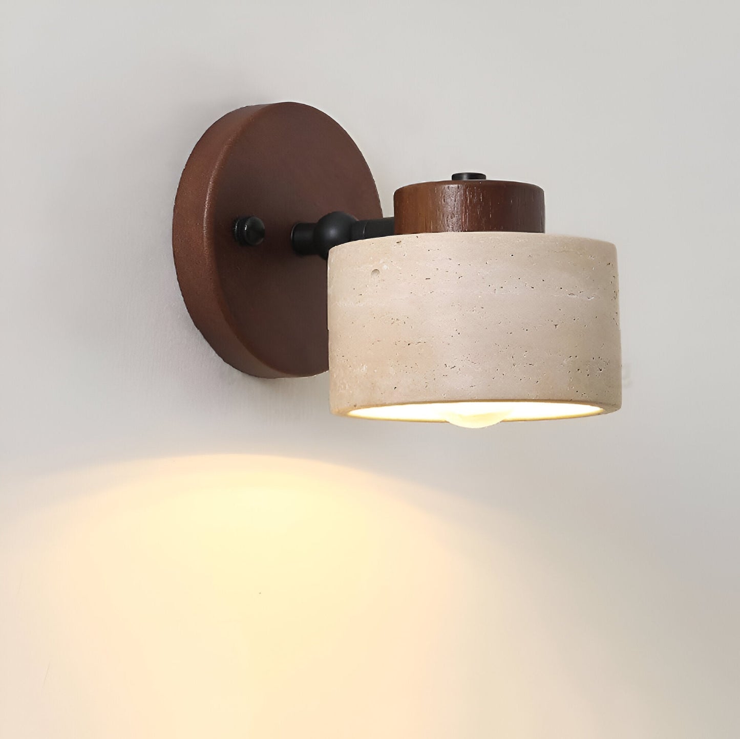 Vida | Travertine Stone Bed Side Wall Light