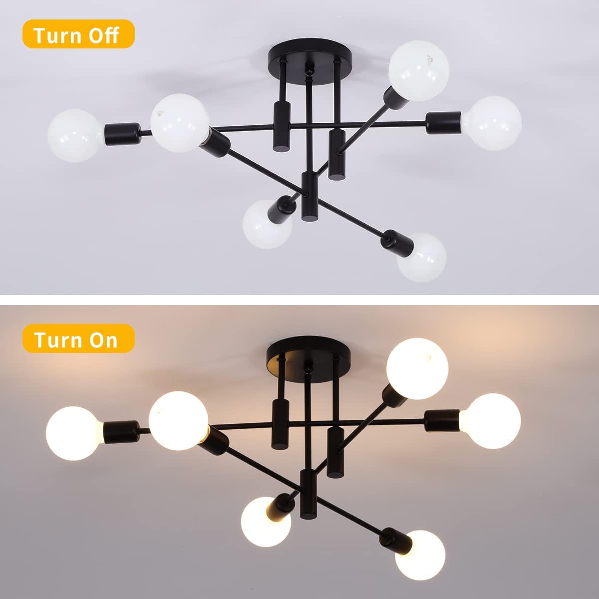 Bennett | Ceiling Light Metal Multi Light Fixture for Living Room