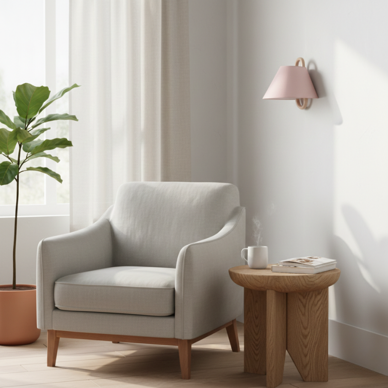 Sunniva | Semi-Circle 1-Light Wall Sconce for Bedroom