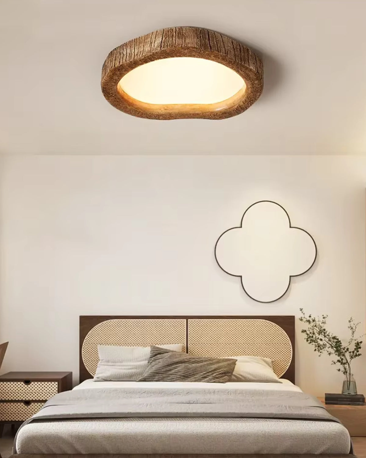 Ellington | Scandinavian Wood Ceiling Light Flush Mount