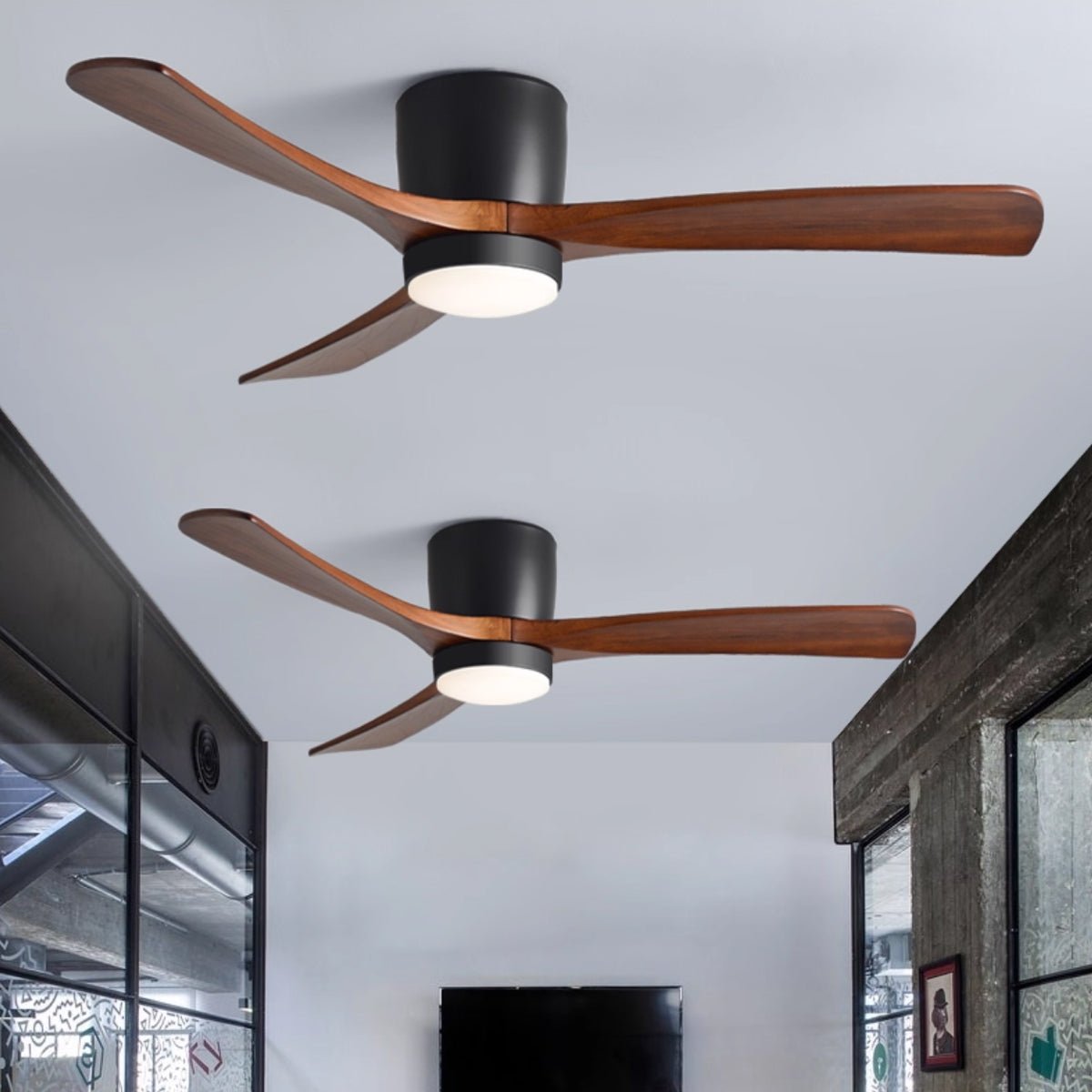 Aura | Wooden LED Ceiling Fan with Light (42” / 48” / 52”)