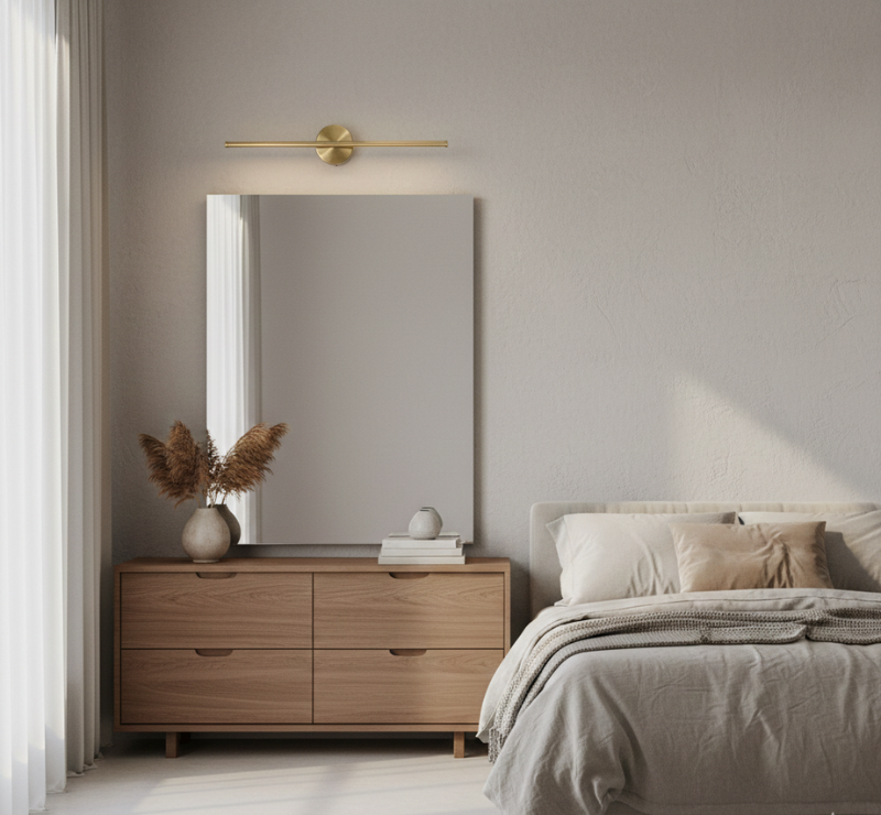 Orion | Minimalist Sleek LED Wall Light Lighting for Bedroom & Bathroom
