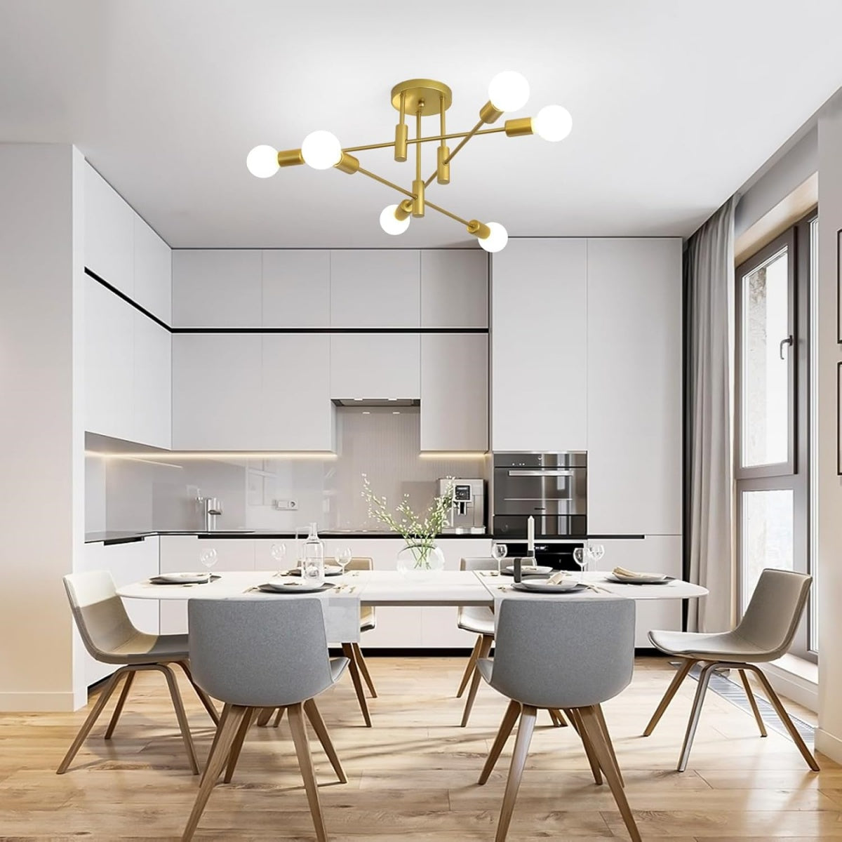 Bennett | Ceiling Light Metal Multi Light Fixture for Living Room