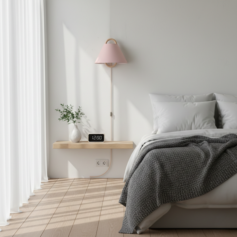 Sunniva | Semi-Circle 1-Light Wall Sconce for Bedroom