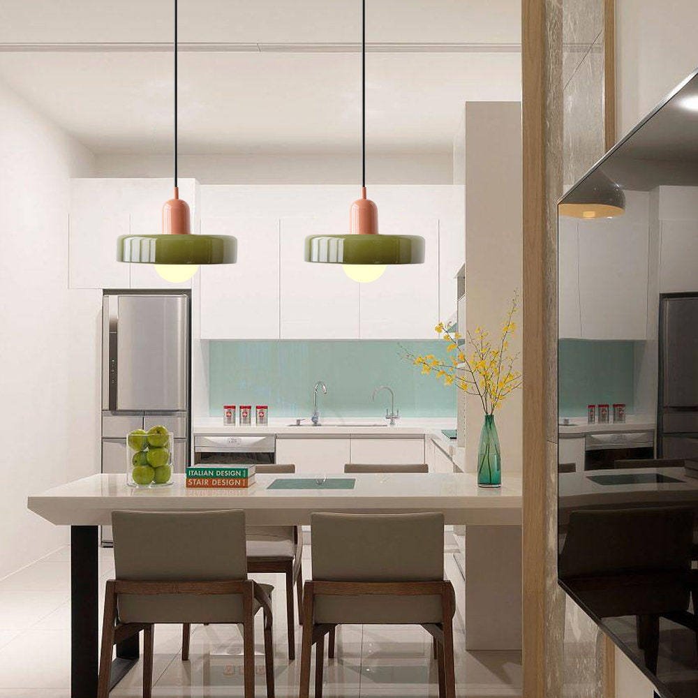 Luna | Retro Glass Pendant Lights, Living Room