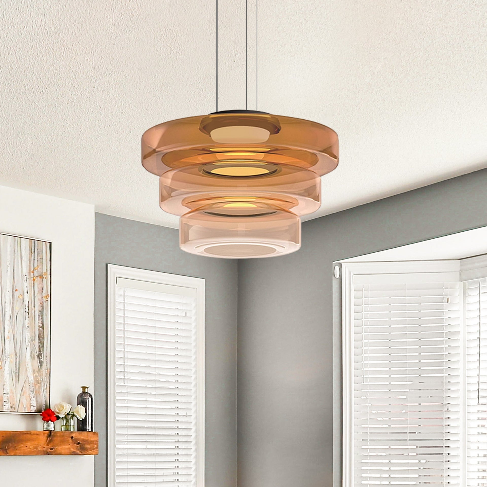 Xenor | Glass Pendant & Ceiling Light for Living Room