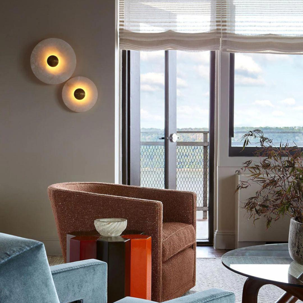 Elara | Soft Glow Alabaster Wall Lamp