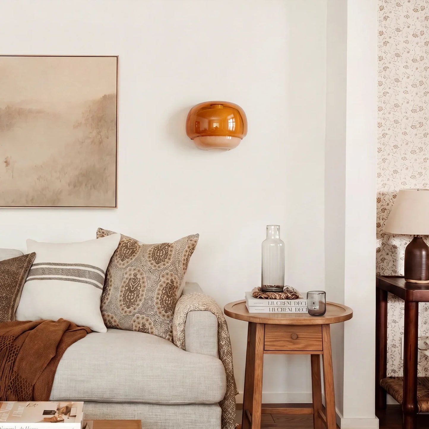 Celeste | Decorative Glass Wall Light Modern Sconce for Bedroom and Living Room