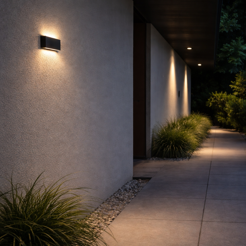 Anton | Modern Outdoor LED Entrance Wall Light