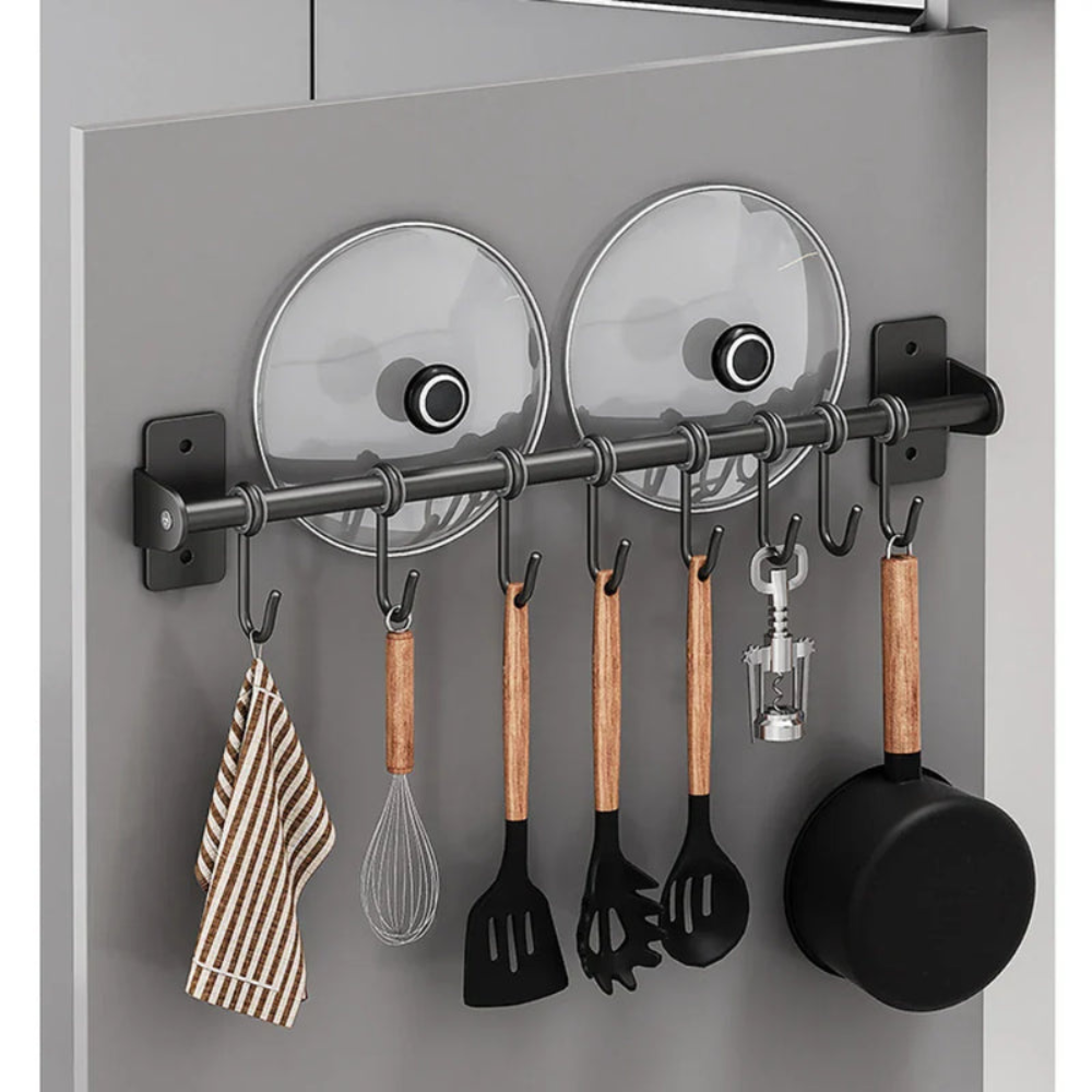 Stella | Wall Mounted Stainless Steel Kitchen Hook Rack