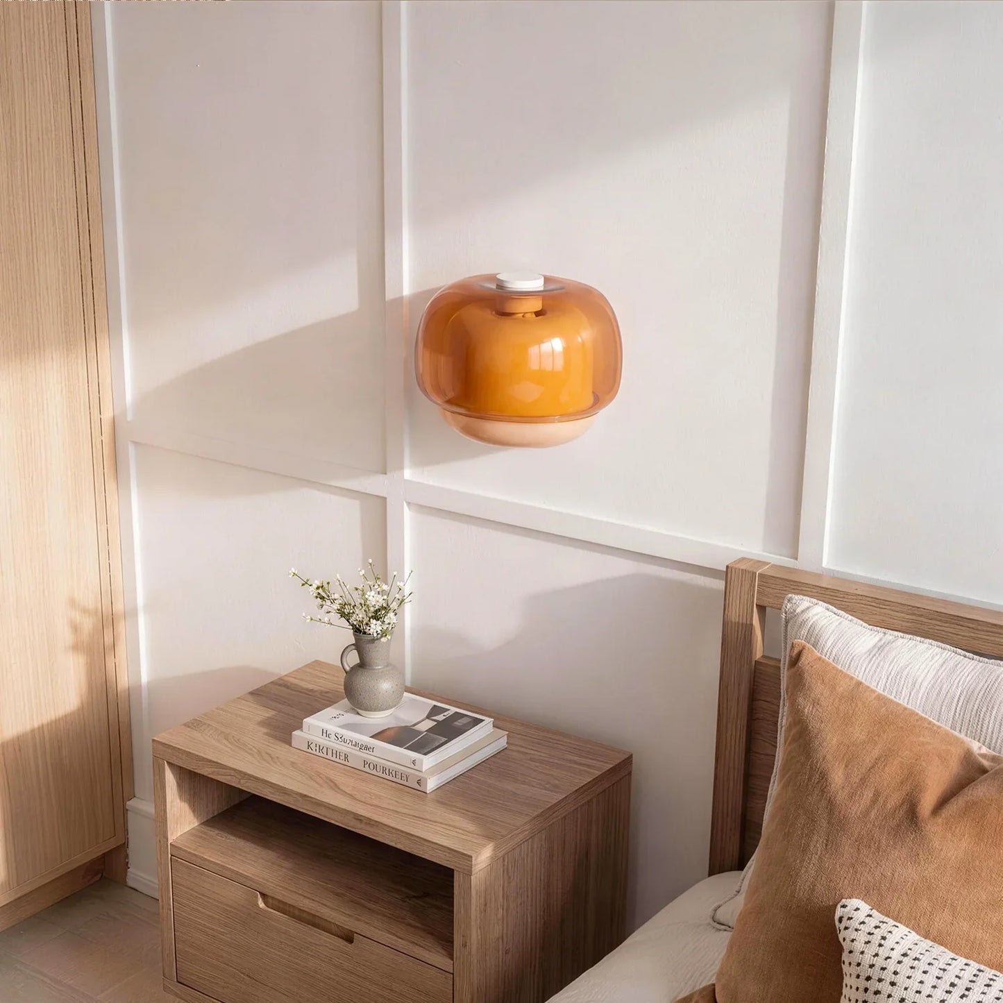 Celeste | Decorative Glass Wall Light Modern Sconce for Bedroom and Living Room
