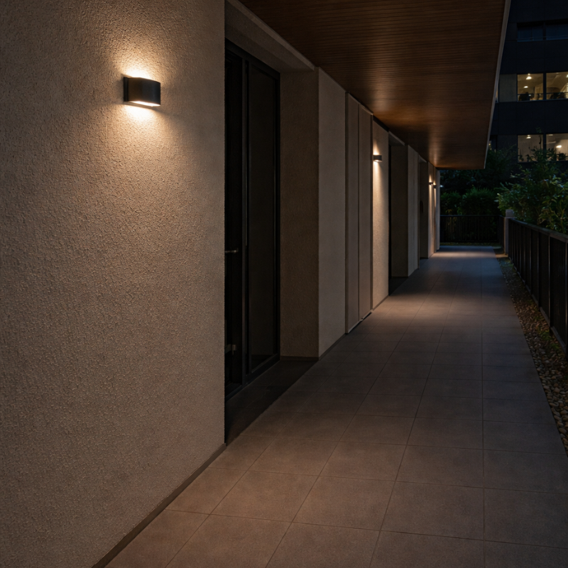 Anton | Modern Outdoor LED Entrance Wall Light