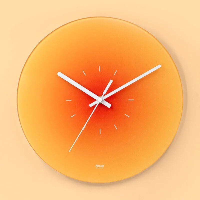 Lucienne | Sleek Contemporary Transparent Glass Wall Clock