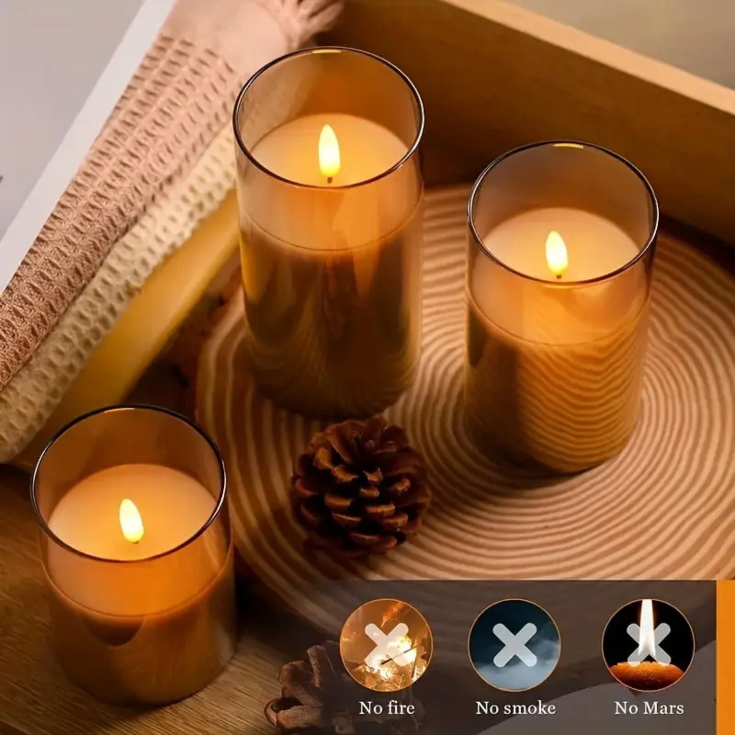 Aura | Flameless Candles, Remote Control