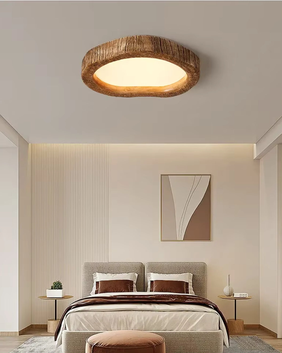 Ellington | Scandinavian Wood Ceiling Light Flush Mount